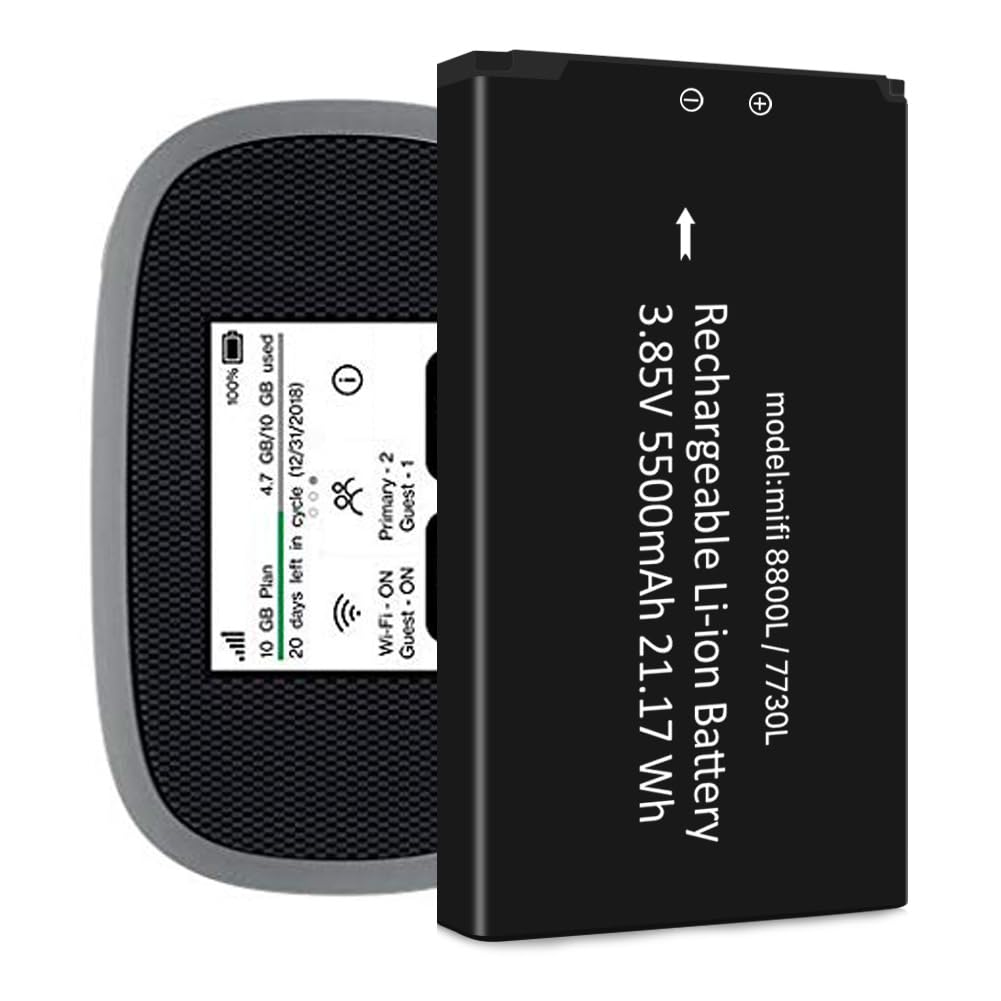 Amazon.com: [Upgraded] 5500 mAh MiFi 8800L/7730L Battery, BOANV